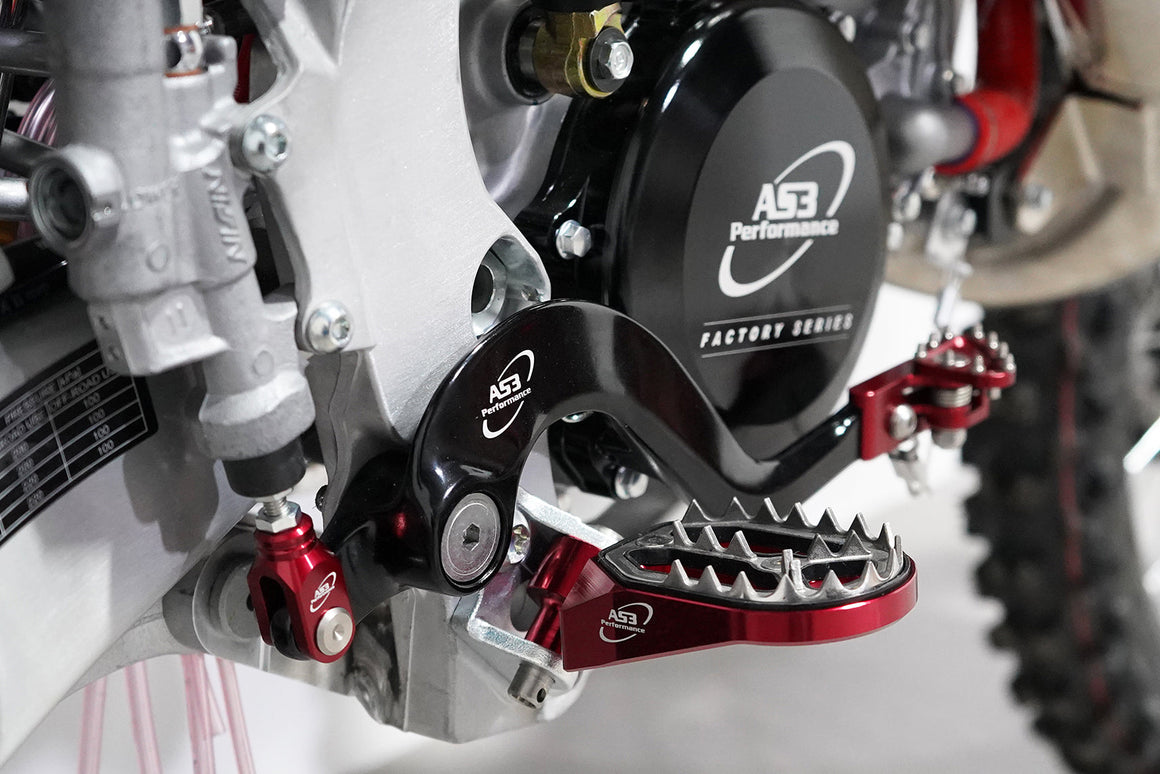 AS3 Factory Series Voetsteunen Rood