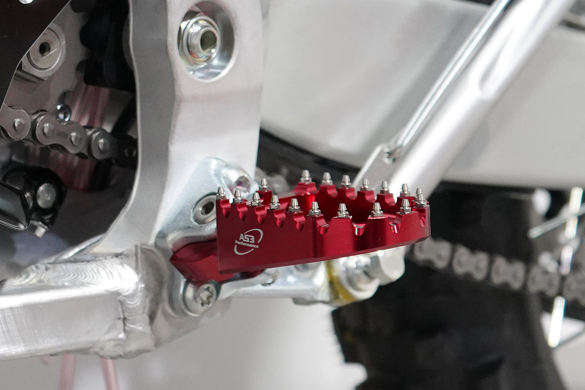 AS3 Racing Series Voetsteunen Rood