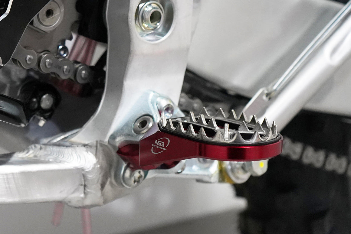 AS3 Factory Series Voetsteunen Rood