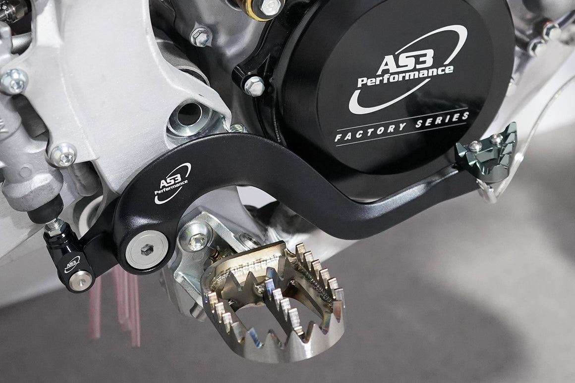 AS3 Factory Series Rempedaal & Versnellingspook Zwart