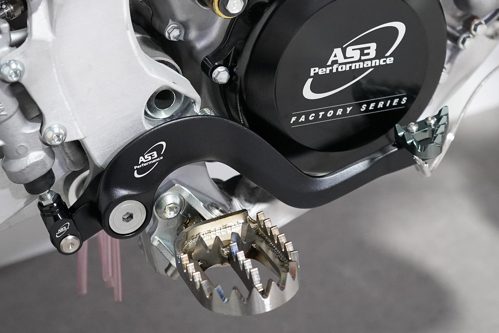 AS3 Factory Series Rempedaal & Versnellingspook Zwart