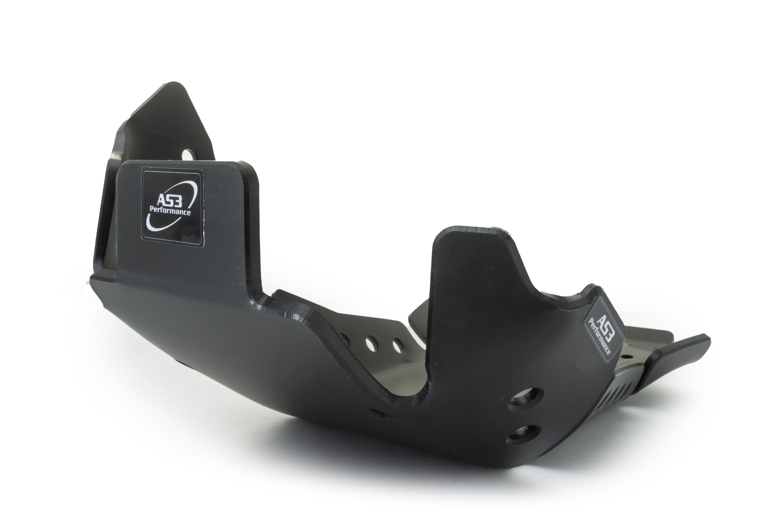 GAS GAS EC EX 250 350 F 2021-2023 AS3 DTC PLASTIC SKID PLATE AND LINKAGE GUARD BLACK