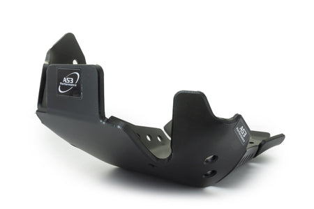 GAS GAS EC EX 250 350 F 2021-2023 AS3 DTC PLASTIC SKID PLATE AND LINKAGE GUARD BLACK