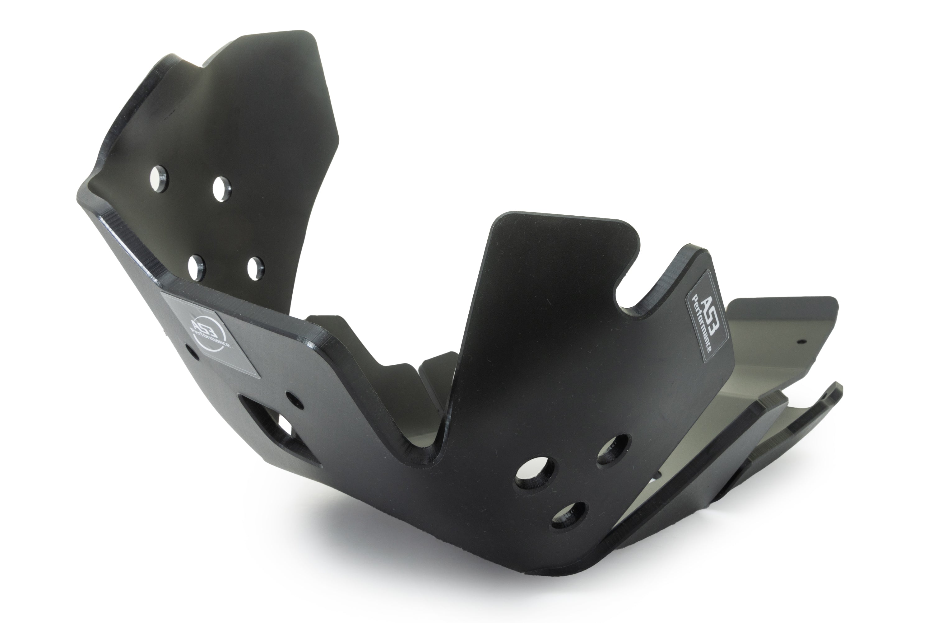 GAS GAS EC EX 250 350 F 2024-2025 AS3 DTC PLASTIC SKID PLATE AND LINKAGE GUARD BLACK