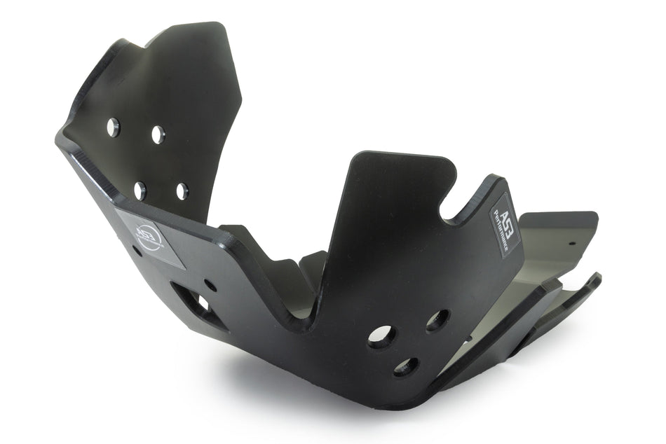 GAS GAS EC EX 250 350 F 2024-2025 AS3 DTC PLASTIC SKID PLATE AND LINKAGE GUARD BLACK