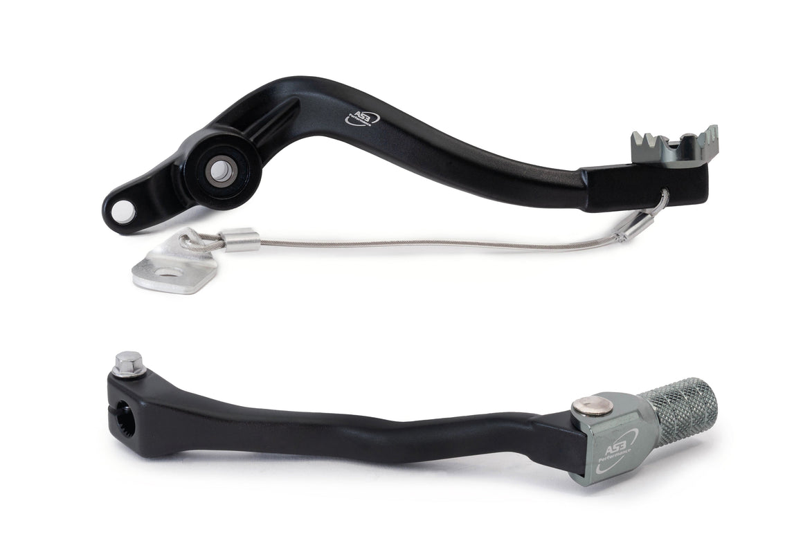 AS3 Factory Series Rempedaal & Versnellingspook Zwart