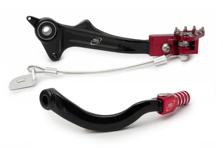 AS3 Versnellingspook & Rempedaal Set Rood