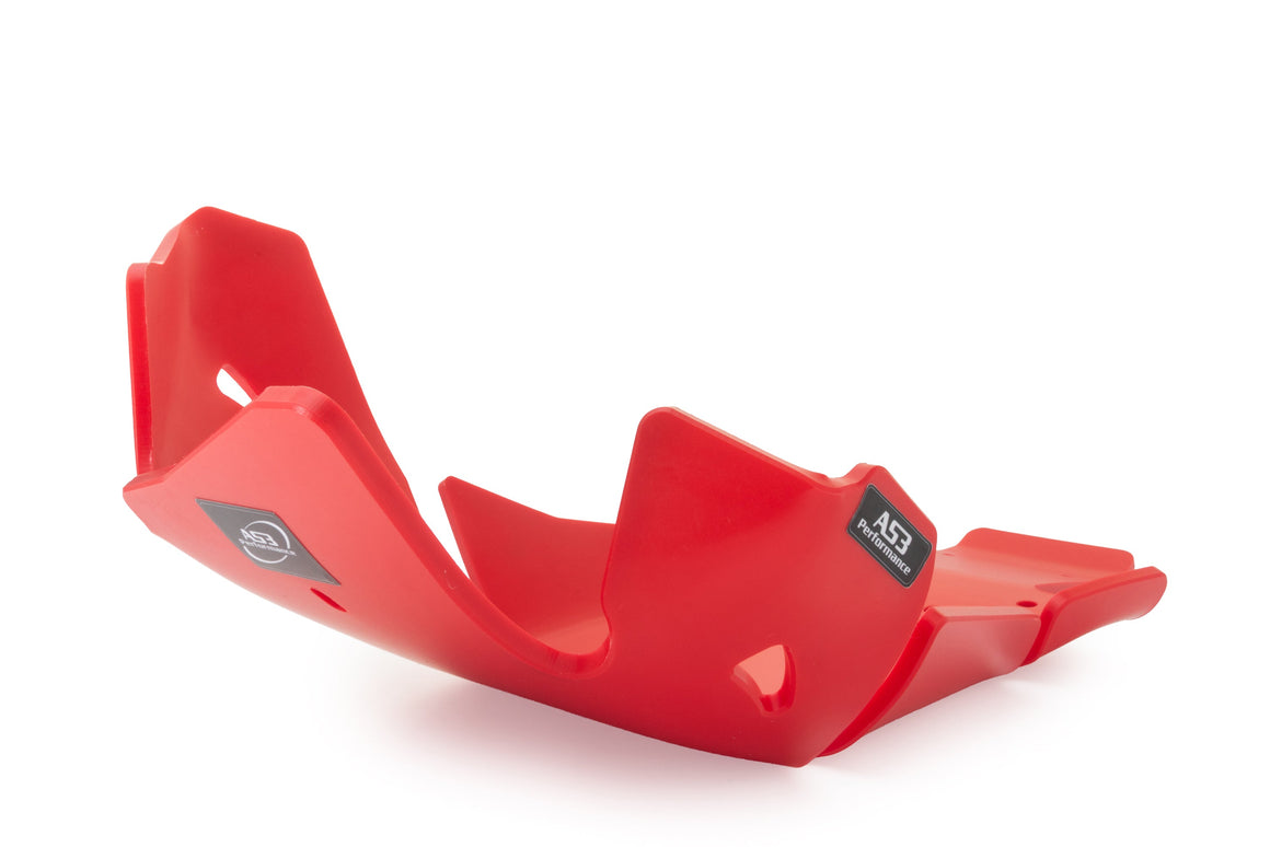 GAS GAS MC 250 F 2021-2023 MC 350 F 2022-2023 AS3 DTC PLASTIC SKID PLATE AND LINKAGE GUARD RED