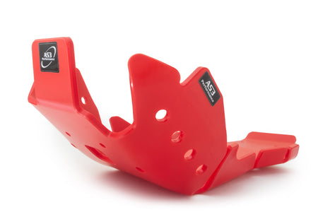 GAS GAS MC EC 250 300 2021-2023 EX 250 300 2023 AS3 DTC PLASTIC SKID PLATE AND LINKAGE GUARD RED