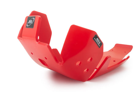 GAS GAS MC EC 450 F 2024-2025 EC 500 F 2024 AS3 DTC PLASTIC SKID PLATE AND LINKAGE GUARD RED