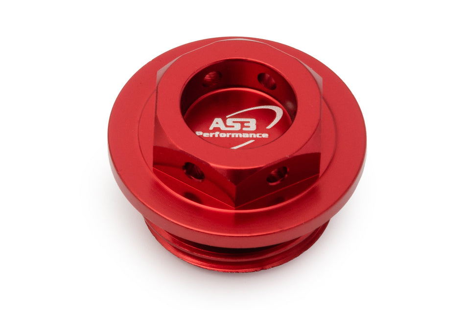 GAS GAS MC EC EX 65 85 125 250 300 350 450 2021-2023 AS3 ALUMINIUM OIL FILLER PLUG RED