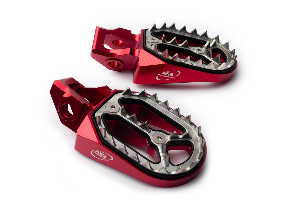 AS3 Factory Series Voetsteunen Rood