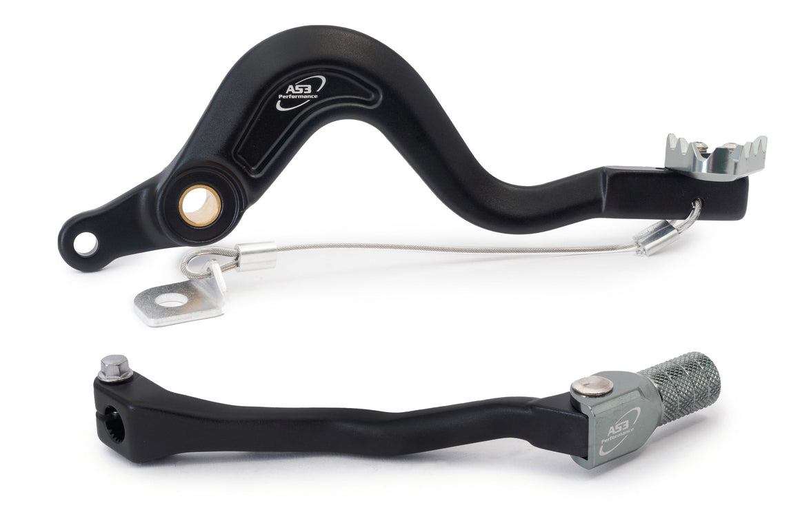 AS3 Factory Series Rempedaal & Versnellingspook Zwart
