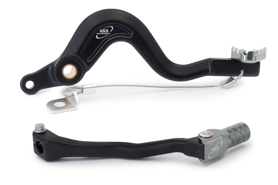 AS3 Factory Series Rempedaal & Versnellingspook Zwart