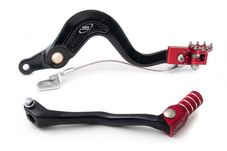 AS3 Versnellingspook & Rempedaal Set Rood