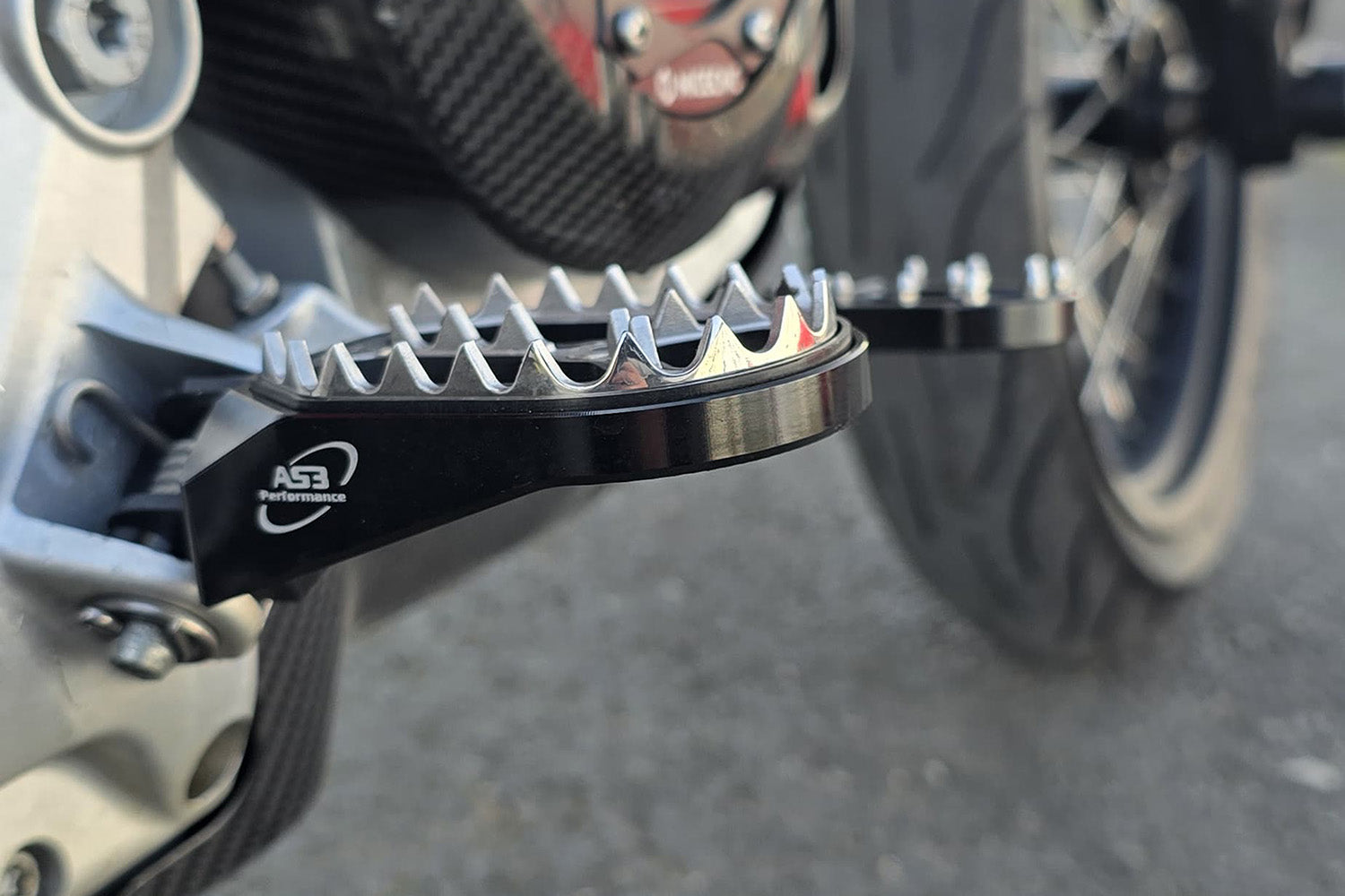 AS3 Factory Series Voetsteunen Zwart