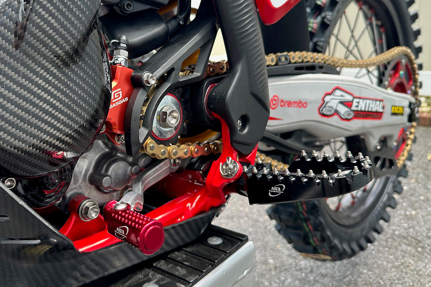 AS3 Racing Series Voetsteunen Zwart