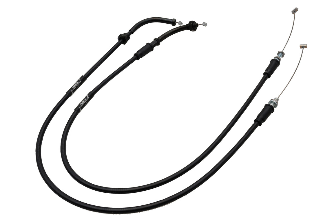 APRILIA TUONO 1000 2006-2009 AS3 VENHILL FEATHERLIGHT THROTTLE CABLES BLACK