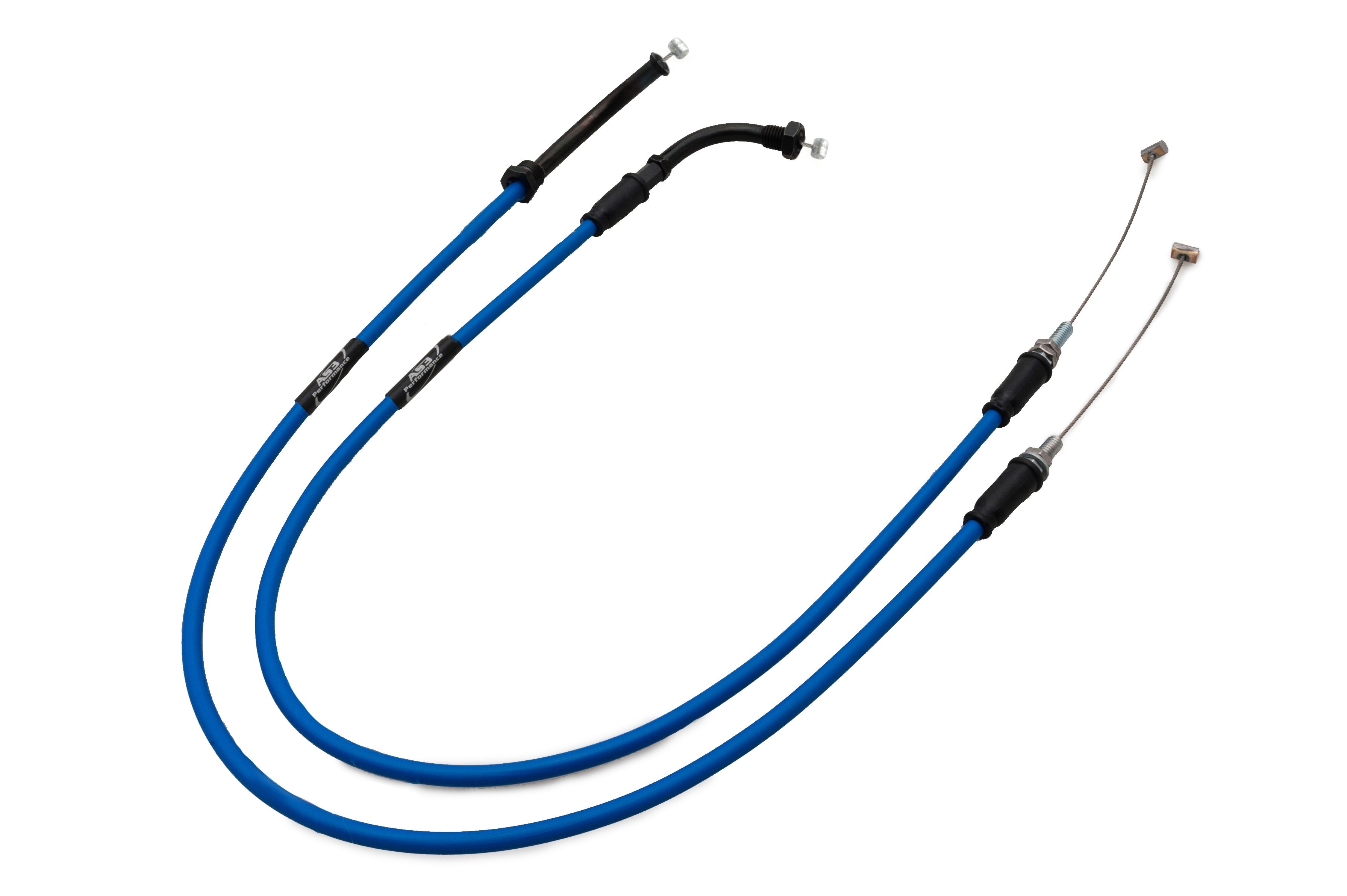 HONDA CBR 600 RR 2003-2006 AS3 VENHILL FEATHERLIGHT THROTTLE CABLES BLUE