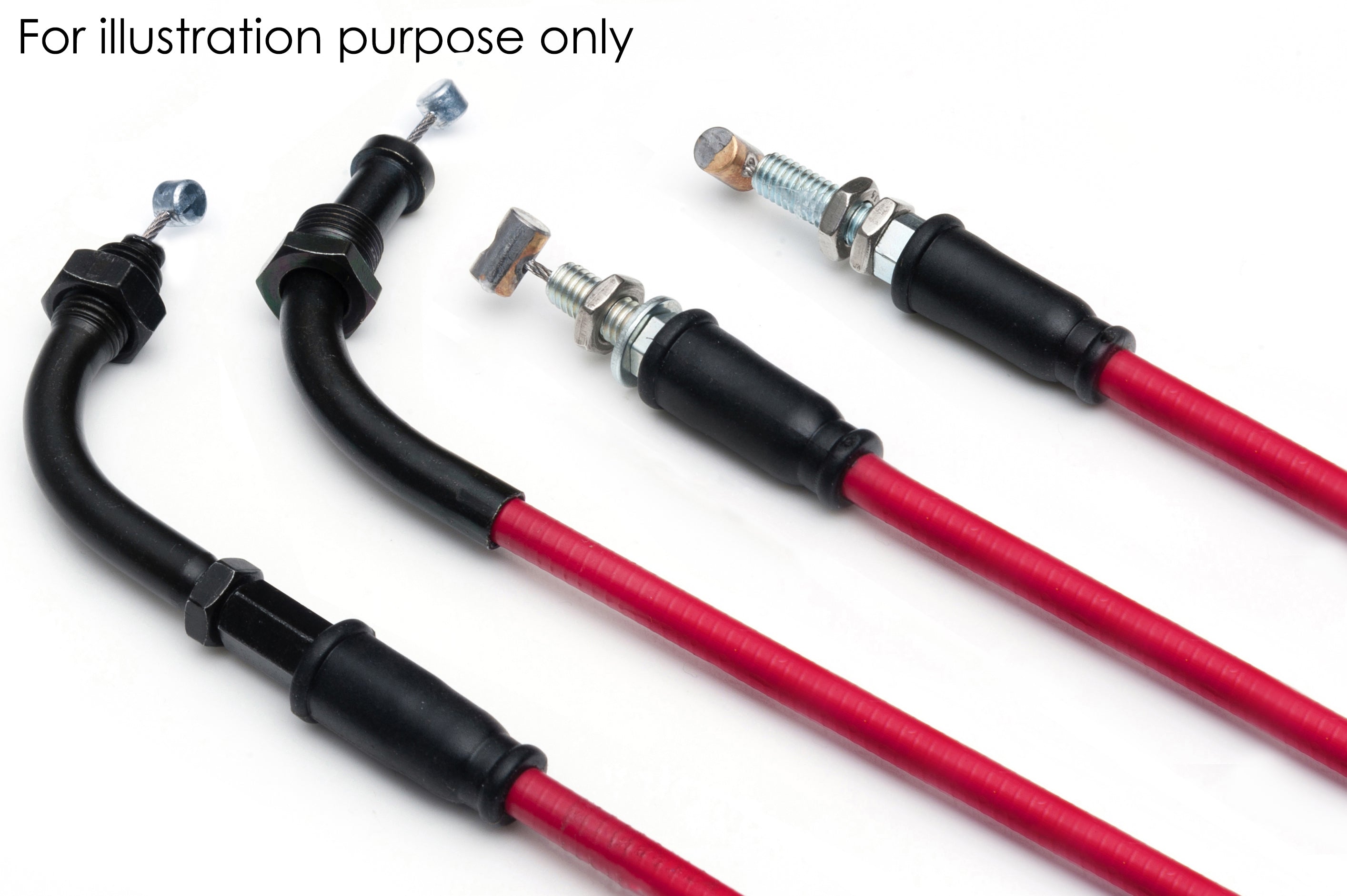 HONDA CBR 600 RR 2003-2006 AS3 VENHILL FEATHERLIGHT THROTTLE CABLES RED