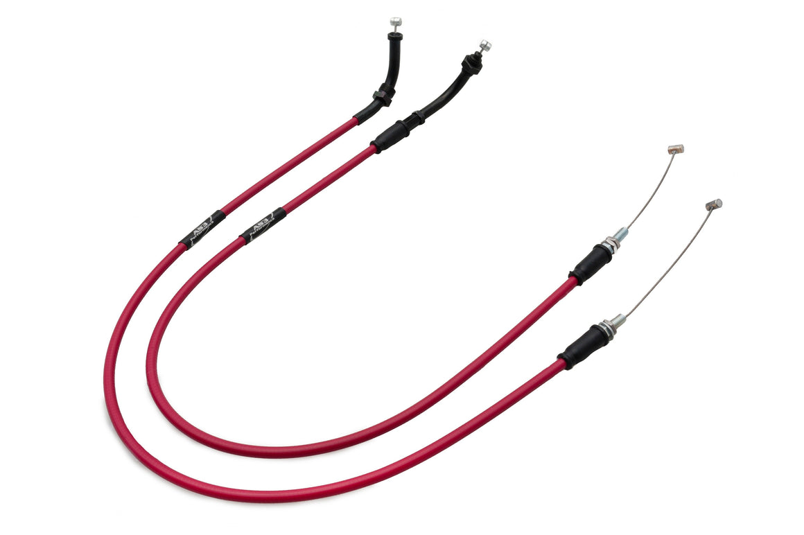 APRILIA TUONO 1000 2006-2009 AS3 VENHILL FEATHERLIGHT THROTTLE CABLES RED