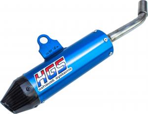 HGS SILENCER ALU BLUE CARB. END CAP | KAWASAKI KX 85 02-