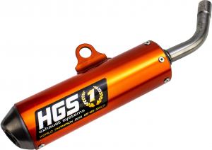 HGS SILENCER ALU ORANGE | KTM/HSQ/GASGAS SX/TC 65 16-23 / MC21-23