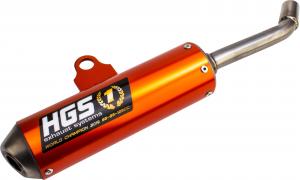 HGS SILENCER ALU ORANGE | KTM/HSQ/GASGAS SX/TC 125 16-18