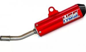 HGS SILENCER ALU RED CARB. END CAP | KTM/HSQ/GASGAS SX/TC 85 18- MC21-