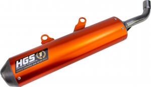 HGS SILENCER ALU ENDURO ORANGE | KTM/HSQ EXC/TE 250 300 17-19