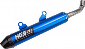 HGS SILENCER ALU BLUE OVAL | KTM/HSQ SX/TC 250-300 19-22 / GG MC250 21-23