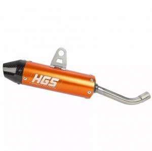 HGS SILENCER ALU ORANGE CARB. END CAP | KTM/HSQ/GASGAS EXC/TE/EC TPI 150 20-