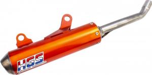 HGS SILENCER ALU ORANGE | KTM/HUSQ/GG SX125/TC125 2023- MC125 24-