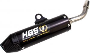 HGS SILENCER ALU BLACK CARB. END CAP | KTM SX 65 09-15