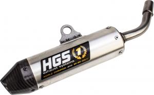 HGS SILENCER ALU CARB. END CAP | KAWASAKI KX 65 02-08