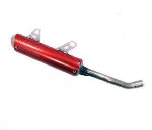 HGS SILENCER |RED STEEL | KTM/HUSQ SX 85 2004-17 TC 85 2014-17