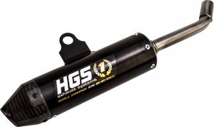 HGS SILENCER ALU BLACK CARB. END CAP | YAMAHA YZ 85 19-