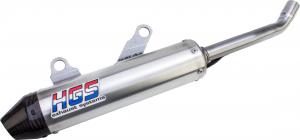 HGS SILENCER ALU CARB. END CAP | YAMAHA YZ 125 02- / FANTIC XX 125 21-