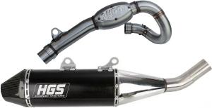 HGS SYSTEM BLACK CARBON TITANIUM | YAMAHA/FANTIC YZF 450 2020-22 XXF 450 2021-22