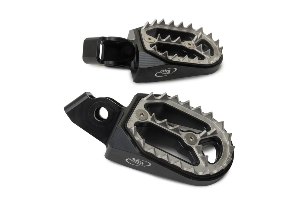 AS3 Factory Series Voetsteunen Zwart