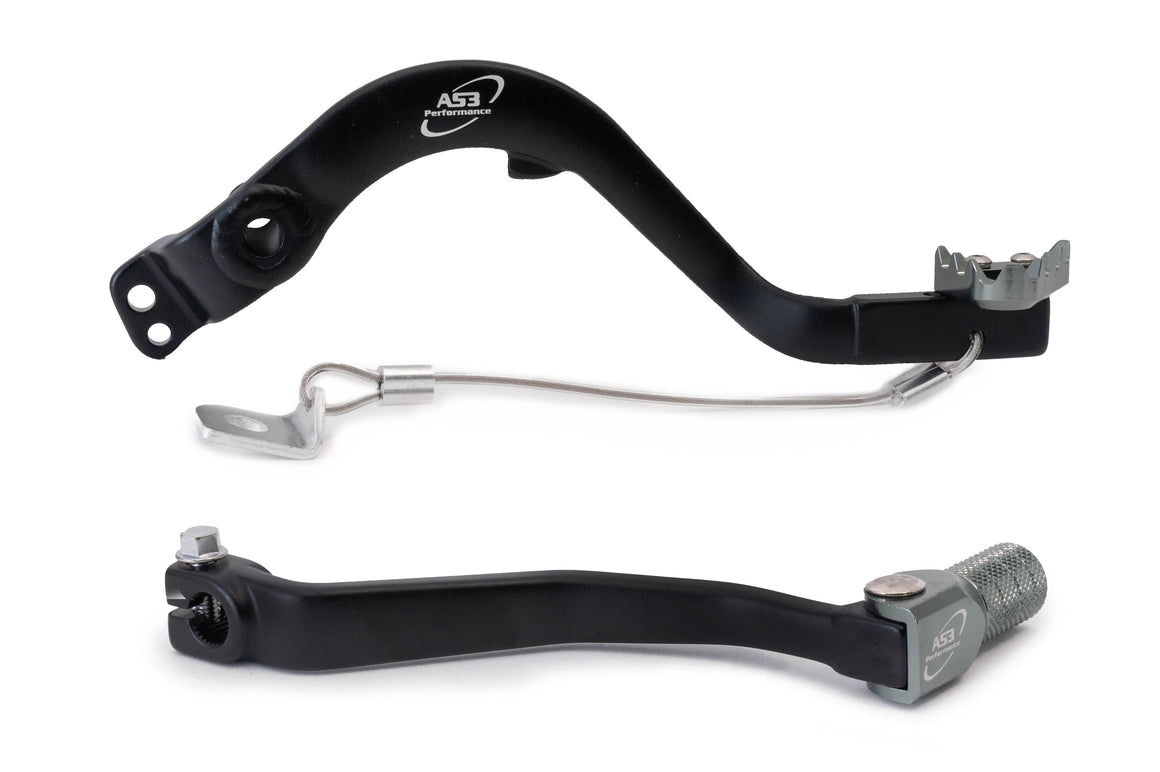 AS3 Factory Series Rempedaal & Versnellingspook Zwart