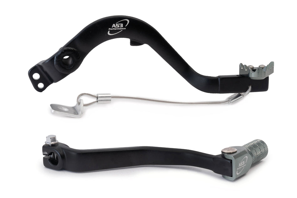 AS3 Factory Series Rempedaal & Versnellingspook Zwart