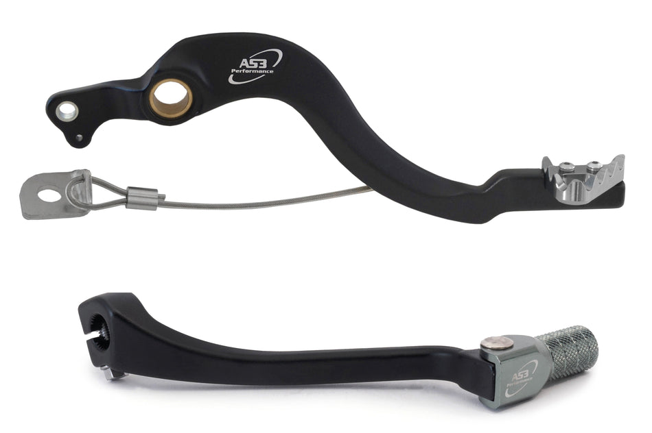 AS3 Factory Series Rempedaal & Versnellingspook Zwart