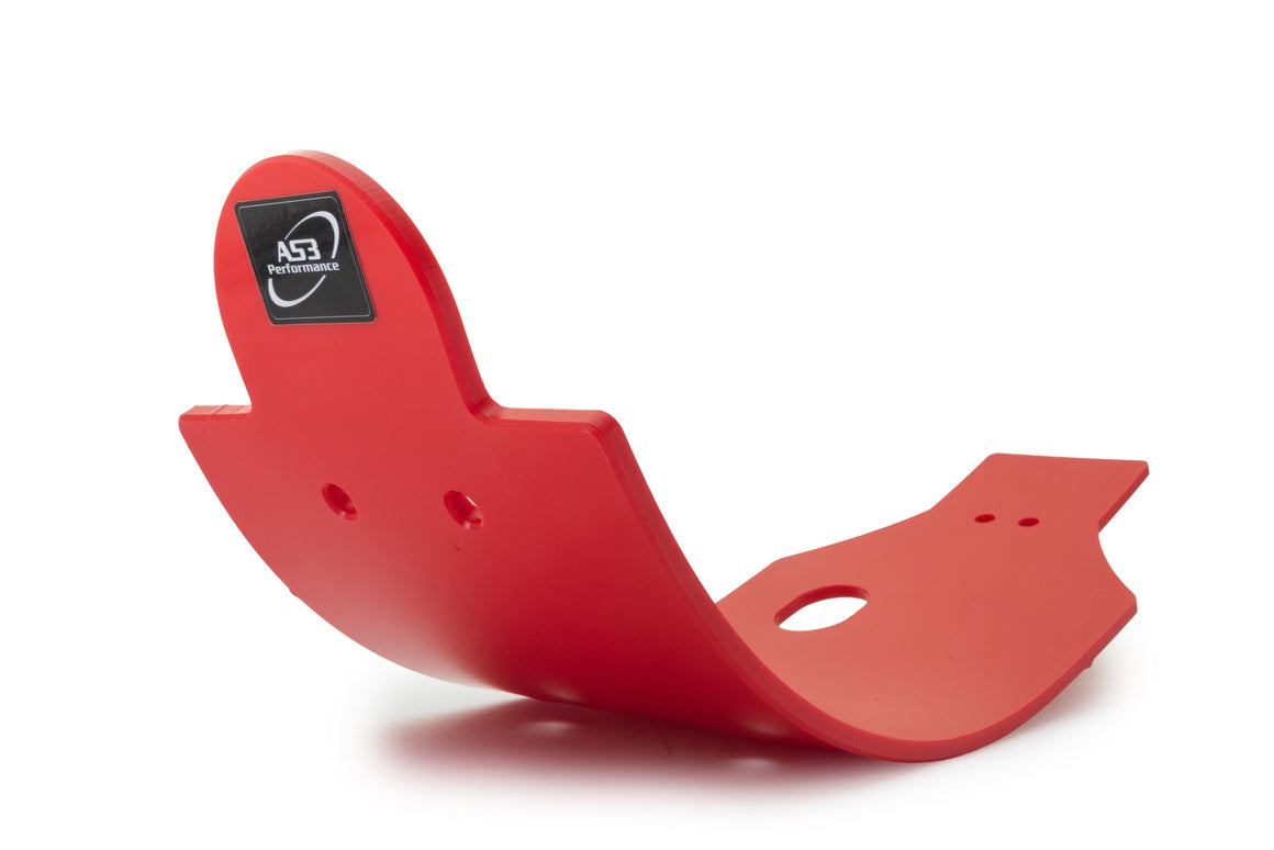 HONDA CRF 250 R 2010-2013 AS3 DTC PLASTIC SKID PLATE SUMP GUARD RED