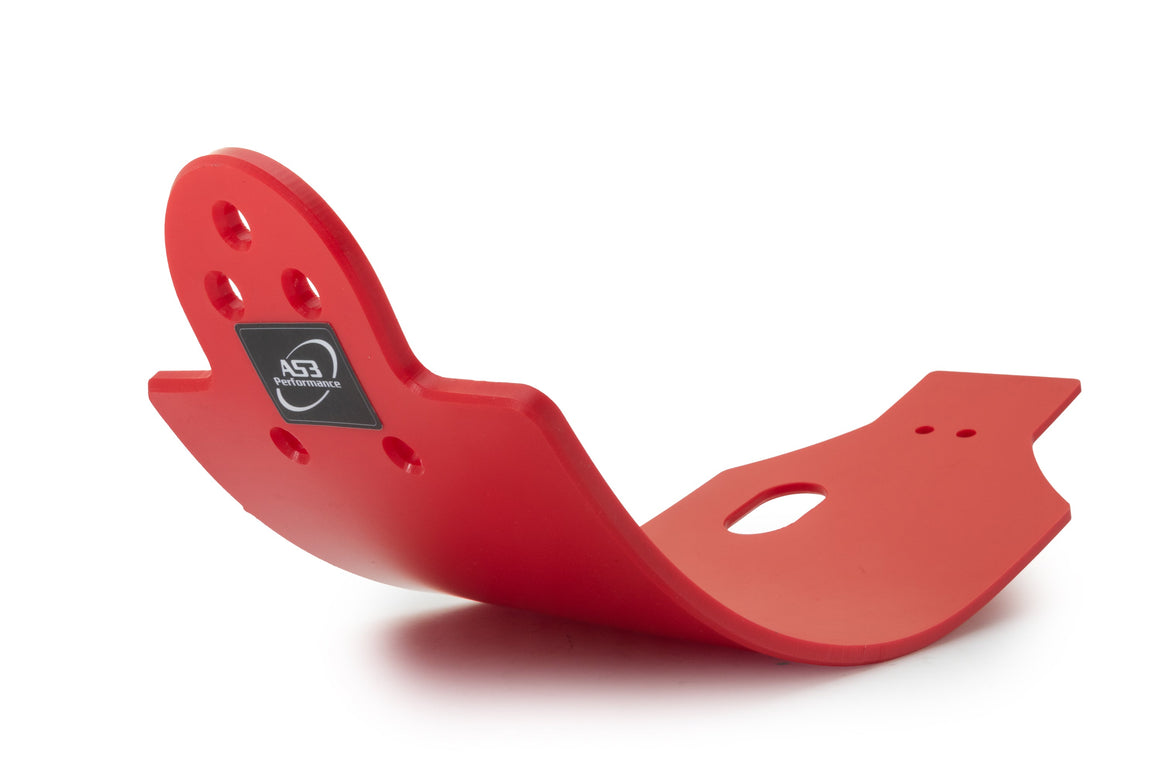 HONDA CRF 250 R 2014-2017 AS3 DTC PLASTIC SKID PLATE SUMP GUARD RED