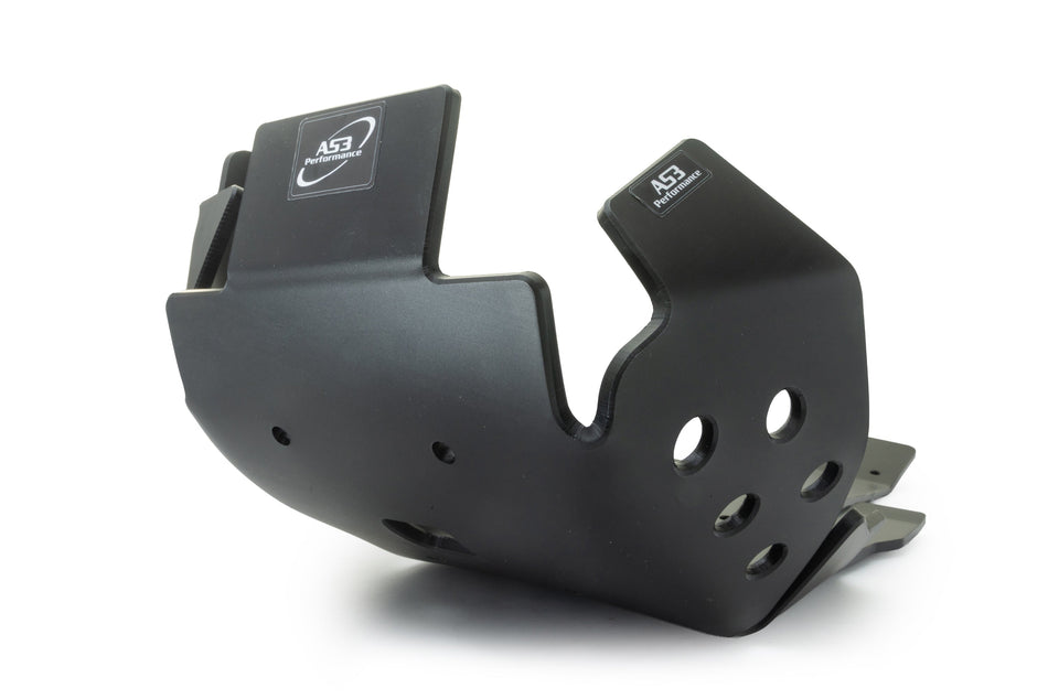 HONDA CRF 250 R RX 2021-2024 AS3 DTC PLASTIC SKID PLATE AND LINKAGE GUARD BLACK