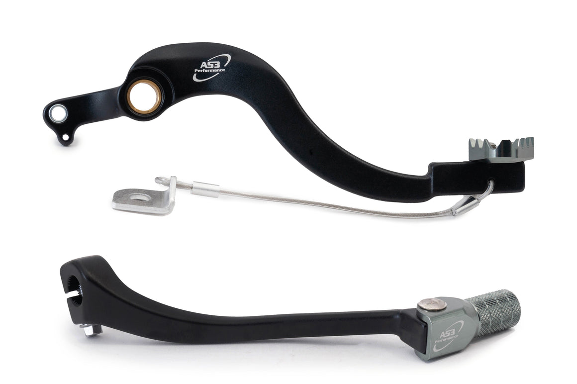 AS3 Factory Series Rempedaal & Versnellingspook Zwart