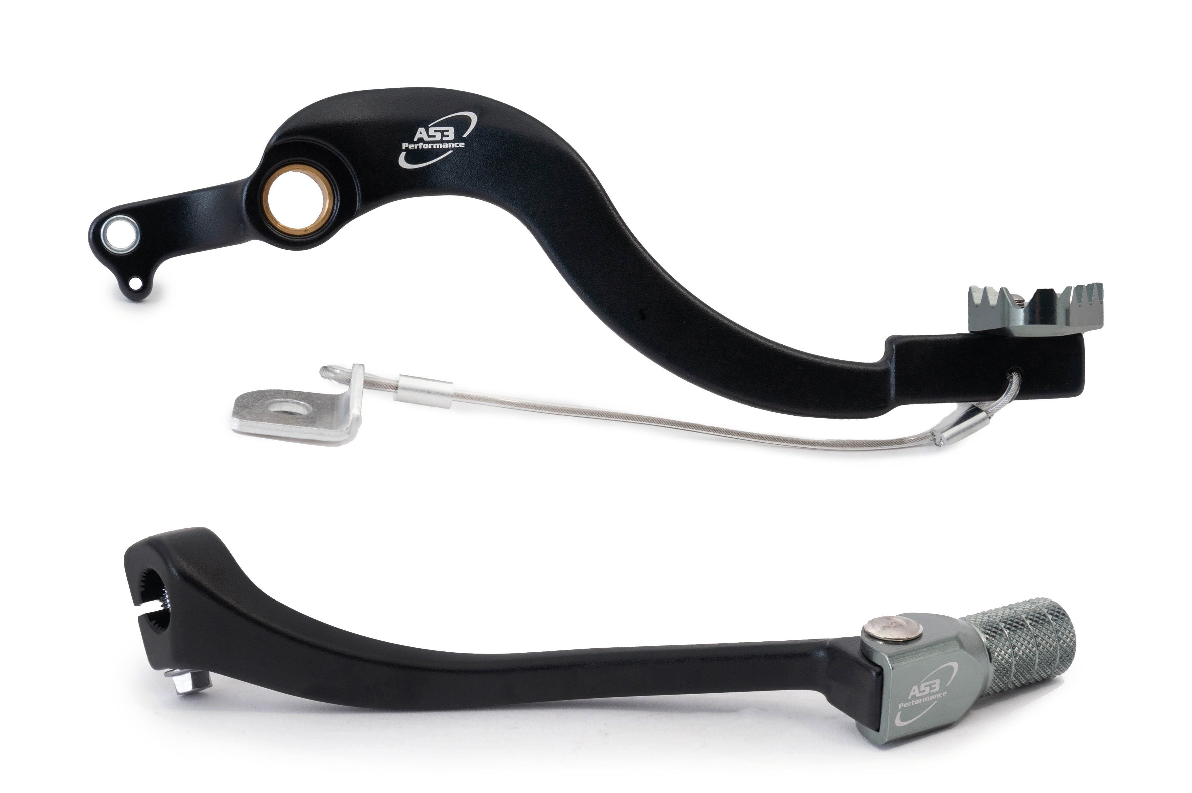 AS3 Factory Series Rempedaal & Versnellingspook Zwart