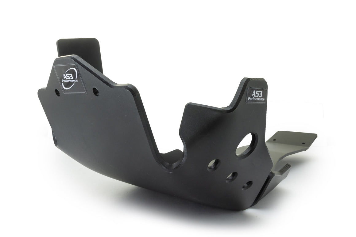 HONDA CRF 450 L 2019-2021 AS3 DTC PLASTIC SKID PLATE AND LINKAGE GUARD BLACK