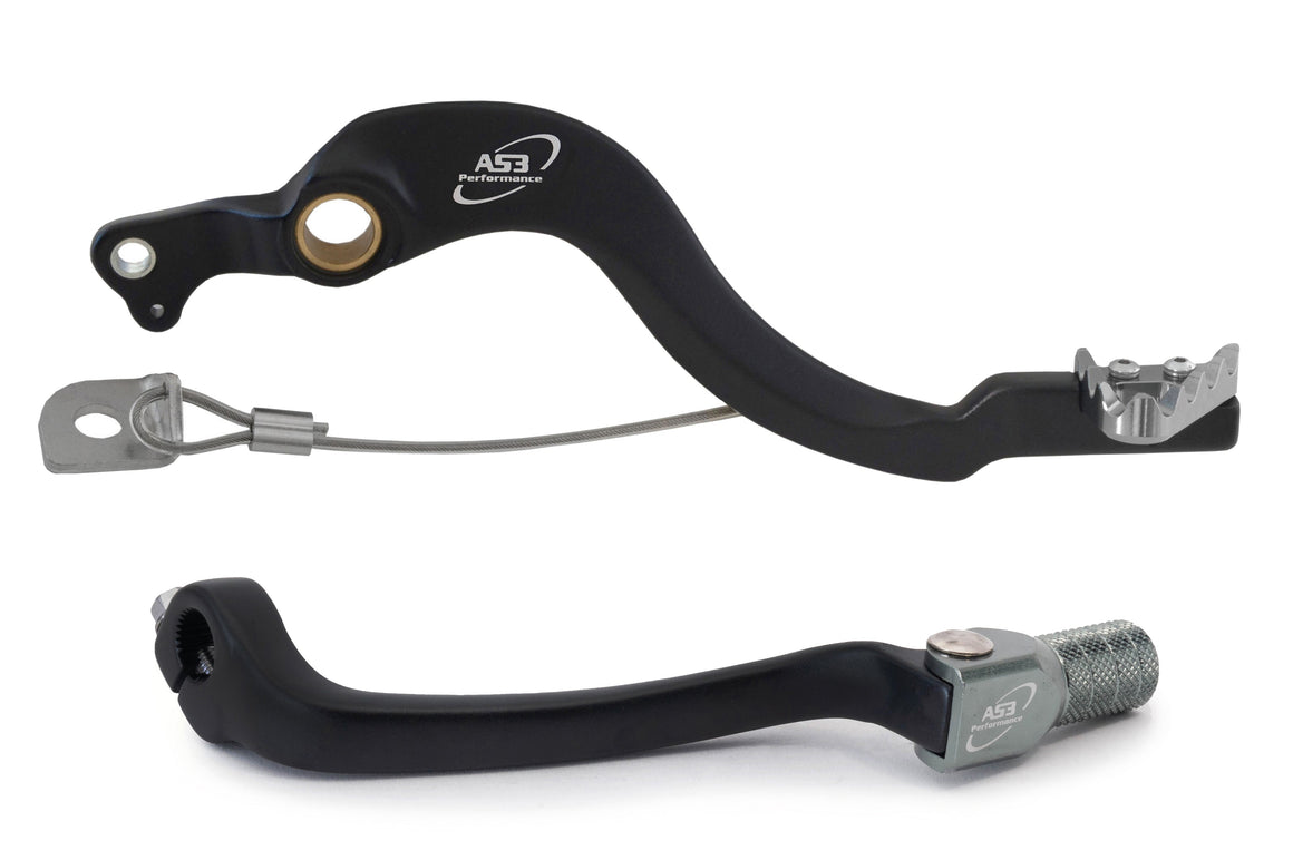 AS3 Factory Series Rempedaal & Versnellingspook Zwart